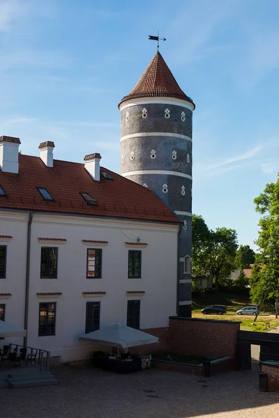 Vytenai Lituania Junio 2018 Torre Del Castillo Panemune Construida Entre — Foto de Stock