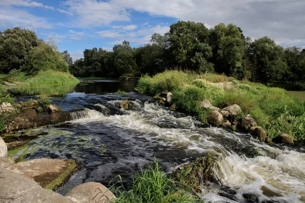 Slabada Millhouse Dam Fluss Nevezis Der Nähe Von Krekenava Litauen — Stockfoto