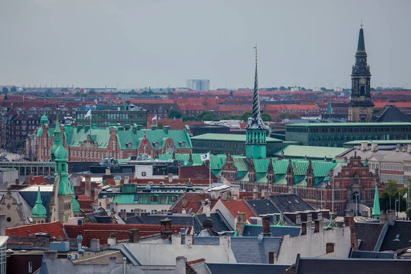 Copenhague Danemark Juillet 2015 Copenhague Ville Des Flèches Paysage Urbain — Photo