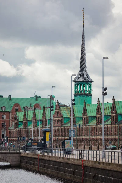 Copenhagen Denemarken Juli 2015 Borsen Een 17E Eeuwse Beurs Het — Stockfoto