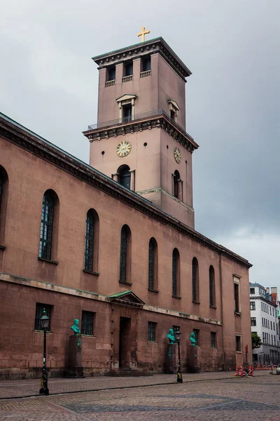 Church Mother Vor Frue Kirke Main Cathedral Copenhagen Denmark — стоковое фото