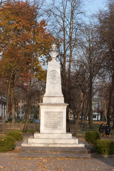 Tauragé Litauen November 2005 Monument Till Vincas Kudirka Litauisk Poet — Stockfoto