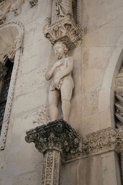 Architektonisches Detail Der Kathedrale James Sibenik Kroatien — Stockfoto