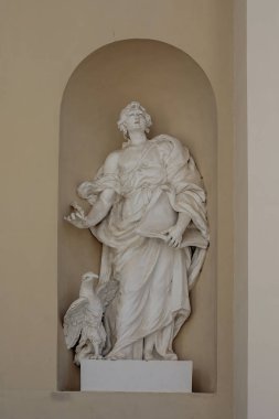 John Havari duvardaki Vilnius Katedrali, Litvanya'nın heykeli