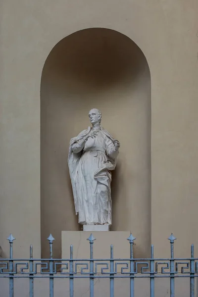 Статуя Иезуита Святого Стене Вильнюсского Собора Литве Одна Шести Статуй — стоковое фото