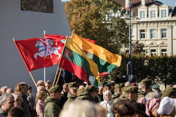 Vilnius Litva Října 2018 Státní Pohřeb Brigádního Generála Adolfas Ramanauskas — Stock fotografie