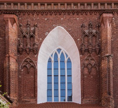 Vilnius, Litvanya St. Anne's Kilisesi mimari detaylar