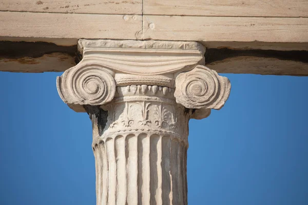 Capital Iônica Erechtheum Atenas Greece Século — Fotografia de Stock