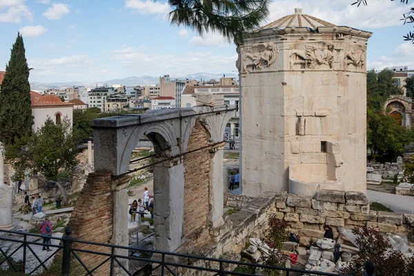 Aten Grekland Oktober 2018 Tower Vindar Eller Horologion Andronikos Kyrrhestes — Stockfoto