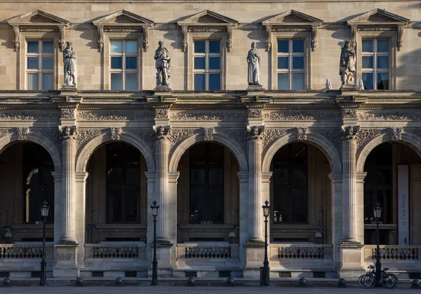 Paris Frankrike Oktober 2017 Arkitektoniska Detaljer Louvren Pavillon Richelieu — Stockfoto