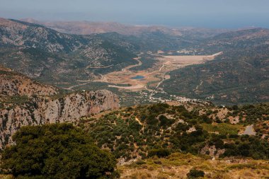 Yunanistan Crete adasının muhteşem sahne. Dağlardan görüntülemek.