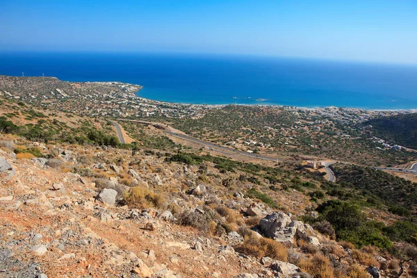 Paysage Incroyable Île Crète Grèce Vue Depuis Les Montagnes — Photo