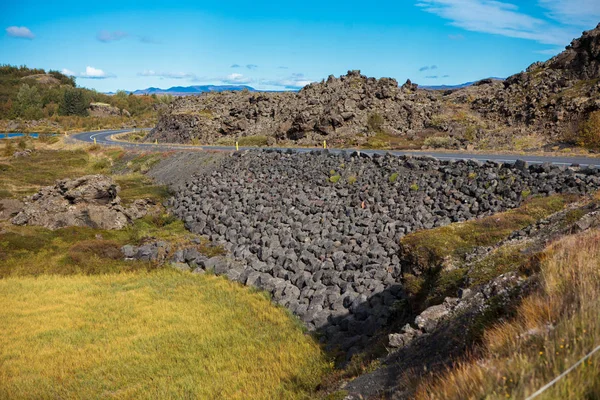 Belle Route Dans Les Incroyables Paysages Islande Europe — Photo