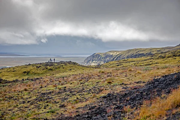 Dramatische Zomer Scène Ijslandse Kust Ijsland Europa Schoonheid Van Natuur — Stockfoto