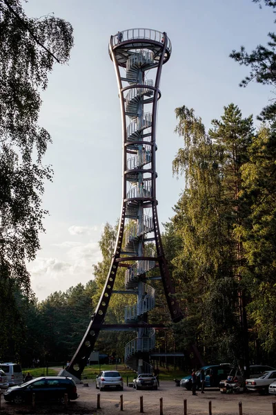 Mindunai Litouwen September 2018 Mindunai Uitkijktoren Van Boven Die Kan — Stockfoto