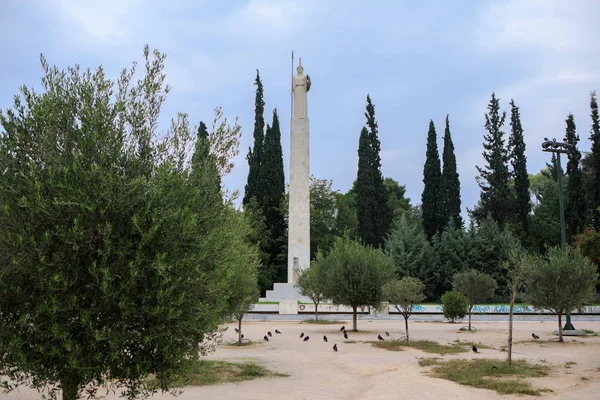 Ateny Grecja Października 2018 Posągu Kultowego Athina Dziedzinie Ares Zabytkowego — Zdjęcie stockowe