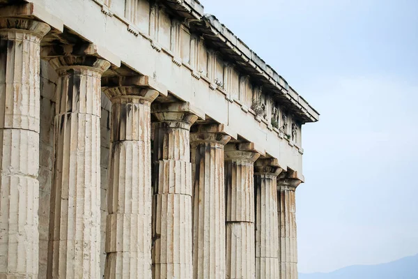 Templo Hefesto Hefeisteion Templo Griego Bien Conservado Situado Lado Noroeste — Foto de Stock
