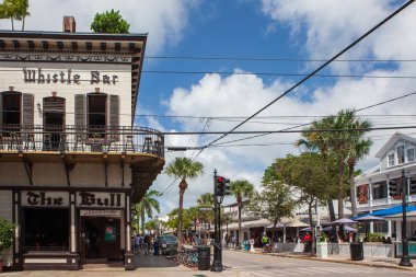 Key West, Fl, Amerika Birleşik Devletleri - 6 Ekim 2016: Ünlü ıslık barda Sity Key West. 