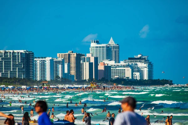 Südstrand in miami beach, florida, vereinigte staaten — Stockfoto