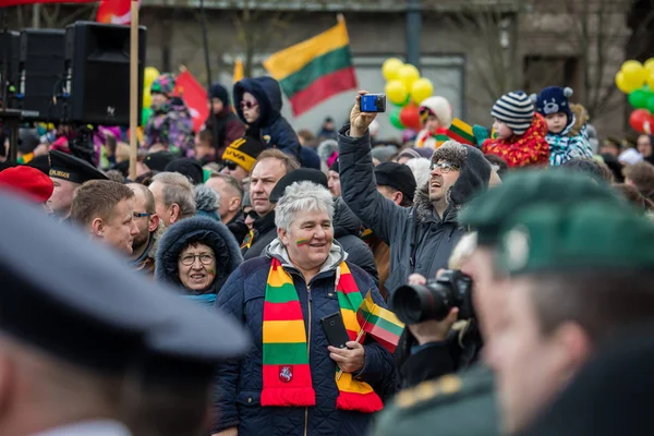 Dagen för återupprättande av självständighet av Litauen — Stockfoto