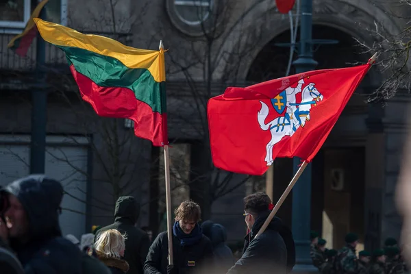 Tag der Wiederherstellung der Unabhängigkeit Litauens — Stockfoto