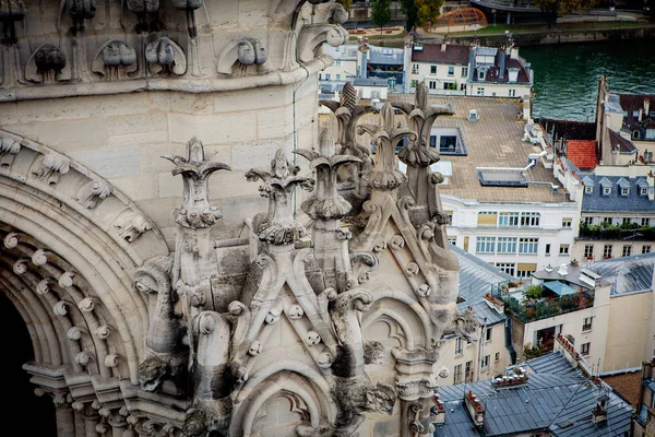 Dettaglio della torre della Cattedrale di Notre Dame — Foto Stock