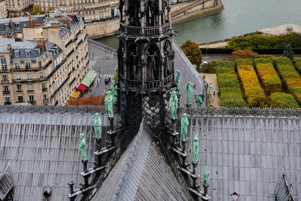 La guglia della Cattedrale di Notre Dame — Foto Stock