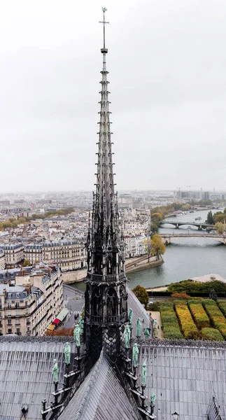 O pináculo da Catedral de Notre Dame — Fotografia de Stock