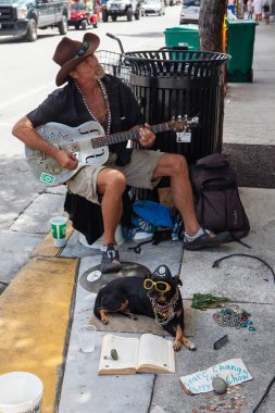 Key West'te sokak sanatçısı