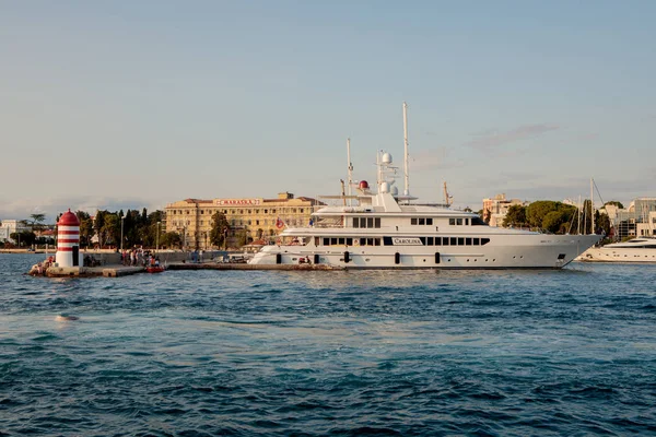 Zadar Kroatien August 2017 Adriatische Meerbucht Mit Schiff Zadar Kroatien — Stockfoto