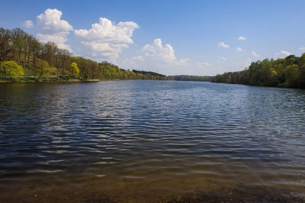 Dubingiai yakınlarındaki Asveja gölü, Litvanya — Stok fotoğraf