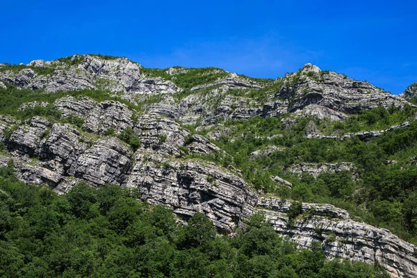 Alpy Dynarskie Lub Pasmo Górskie Dynarydów Bośni Hercegowinie Wzdłuż Rzeki — Zdjęcie stockowe