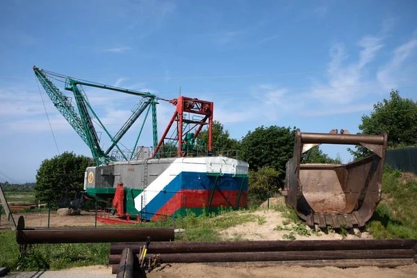 Yantarny Rusia Junio 2019 Equipo Minería Ámbar Abandonado Plataforma Observación — Foto de Stock
