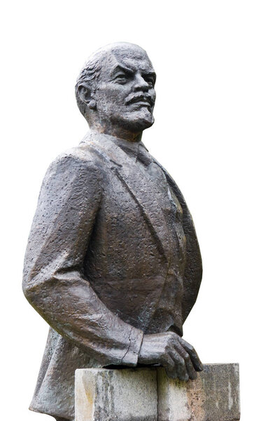 Druskininkai, Lithuania - August 1, 2006: Statue of Vladimir Lenin in the Grutas park, sculpture garden of Soviet-era statues and an exposition of Soviet ideological relics.