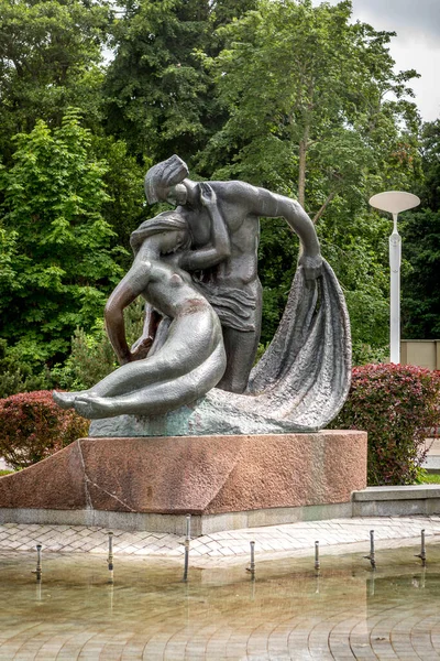 Palanga Lituania Luglio 2020 Monumento Dedicato Giurato Kastytis Scultore Gaigalaite — Foto Stock