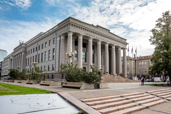 Vilna Lituania Agosto 2020 Edificio Las Martynas Mazvydas Biblioteca Nacional — Foto de Stock