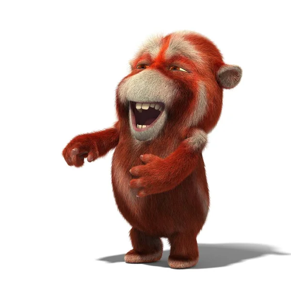 Rendering Modello Cartone Animato Troll — Foto Stock