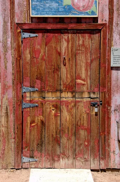 Rustikální Dveře Vchod Stodoly Apple — Stock fotografie