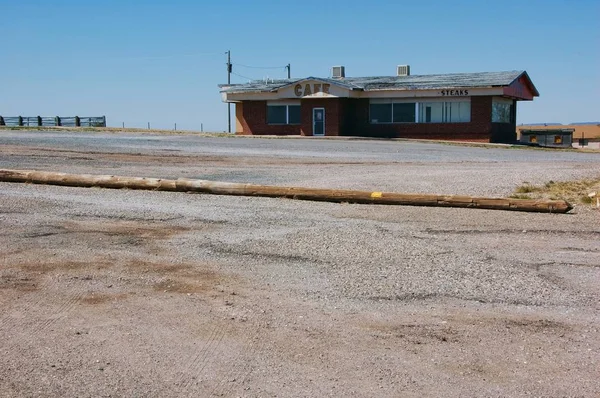 Nedlagda Cafe Övergivna Café Lantlig New Mexico — Stockfoto