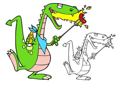 Barbekü Dragon, piknik kullanışlı. Gelmek ile bonus siyah anahat yorum. 