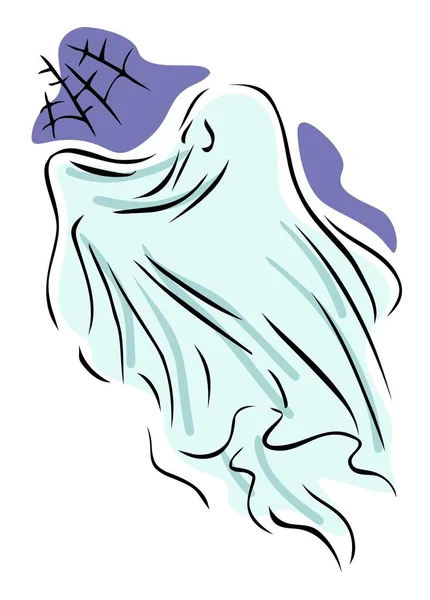 Fantôme Dans Grenier Cobwebby — Image vectorielle