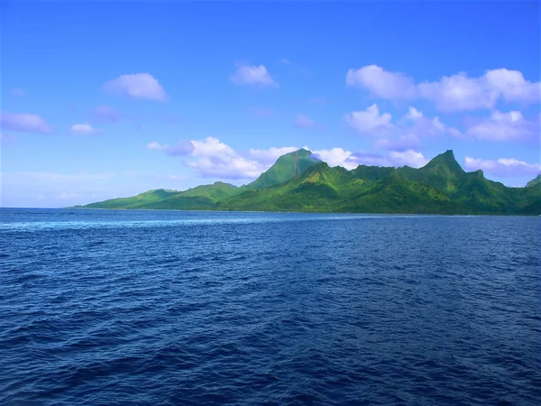 Uitzicht Oceaan Van Het Eiland Van Moorea Frans Polynesië — Stockfoto