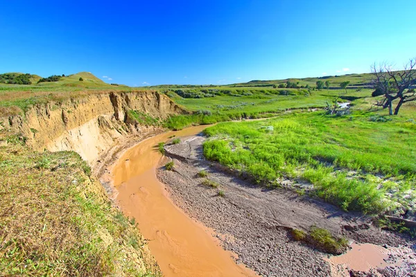 Zsálya Creek Badlands Nemzeti Park — Stock Fotó