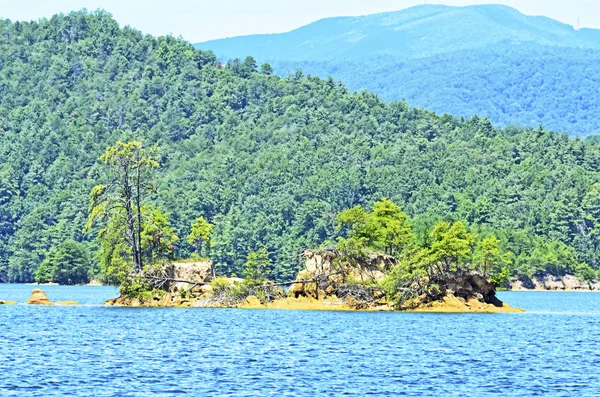 Adanın Ortasında Bir Göl — Stok fotoğraf