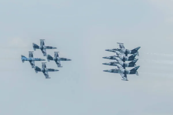 Planes flying in formation