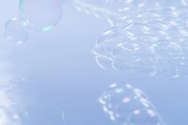 Tvål Bubblor Närbild Skott — Stockfoto