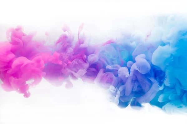 Kleuren Inkt Mengen Water — Stockfoto