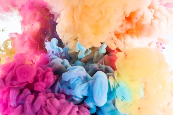 Colors Ink Mixing Water — Stock Photo, Image