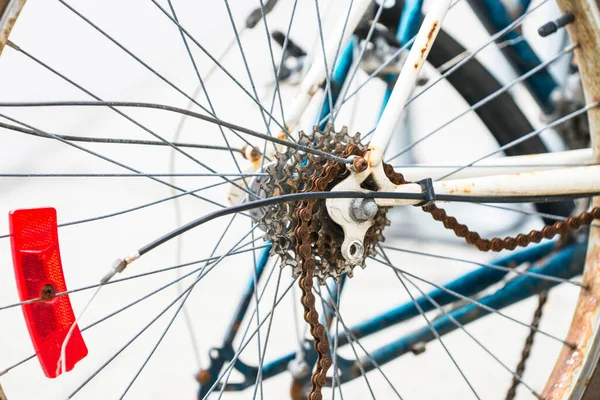 Peças Bicicleta Runty Close — Fotografia de Stock