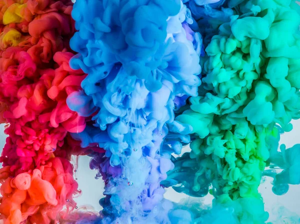 Colors Ink Mixing Water — Stock Photo, Image